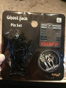 Ghost Face Exclusive 3 Pc Enamel Pin Set -NEW - Picture 1 of 2
