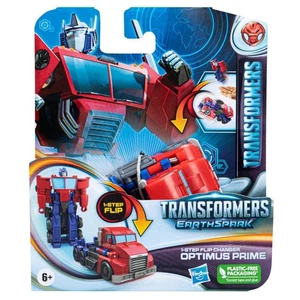 Transformers EarthSpark 1-Step Flip Changer Optimus Prime Action Figure - Picture 1 of 6