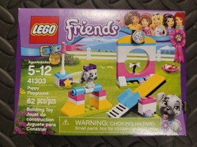 LEGO FRIENDS 41303: Puppy Playground, New and Factory Sealed, Retired In 2017