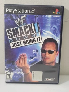 WWF SmackDown: Just Bring It (PS2 PlayStation 2) CIB Complete Black Label - Picture 1 of 3