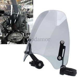 Wind Deflector Windshield For Triumph Bonneville Bobber T100 T120 ACE 2017-2013 - Imagen 1 de 24