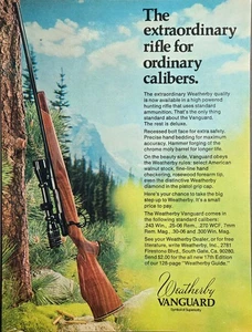 1973 VTG PRINT AD - WEATHERBY VANGUARD RIFLE AD - EXTRAORDINARY RIFLES .243 WIN. - Picture 1 of 1