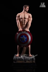 NL STUDIO Nude Captain America 1/6 Collectible Figure Resin Statue In Stock - Picture 1 of 4