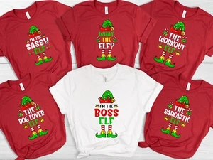 Individuelles The Elf Shirt, Christmas Elf Family Matching Shirt, lustiges Weihnachtsshirt - Bild 1 von 11