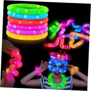 Light Up Pop Tubes for Kids 6 PCS,4th Fourth of July Glow Sticks Party 6PCS - Picture 1 of 7