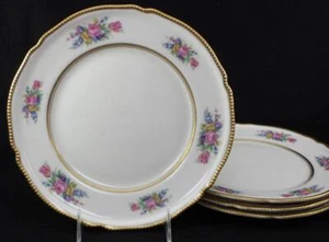 Castleton (USA) CASTLETON BOUQUET 4 Dinner Plates GREAT CONDITION Mfg 2nd - Picture 1 of 3