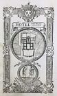 Hotel Delle Invalides IN 1736 Parigi Militare Ospedale Estremamente Raro Stampa
