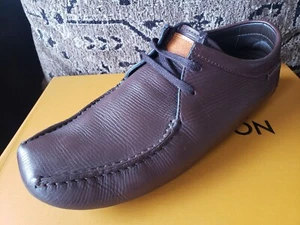LOUIS VUITTON Deck Boat Loafer Brown Leather Men 7 UK/8 US Retail $900 - Picture 1 of 20