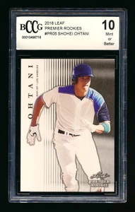 2018 LEAF #PR05 SHOHEI OHTANI RC "RHP/OF" ANGELS JAPAN PREMIER ROOKIES BCCG 10! - Picture 1 of 2