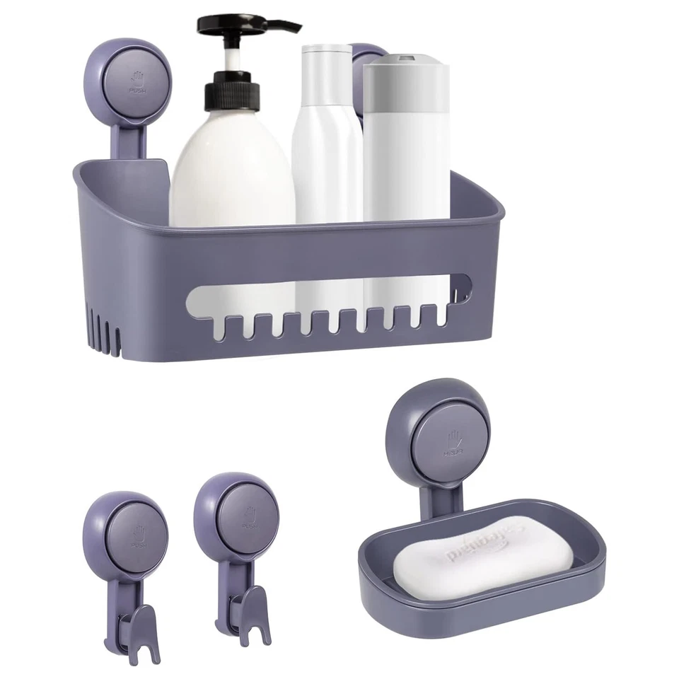 Seifenhalter Duschregal Seifenschale Seifenablage Duschstange Duschkorb Badregal - Bild 1 von 4