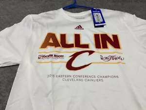 Cleveland Cavaliers Shirt Mens Medium Finals 2015 Adidas Go To Tee Locker Room - Picture 1 of 9