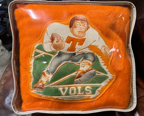 Great Vintage Pendleton Wool Stadium Blanket -University Of Tennessee Volunteers Cover