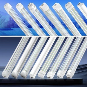 2FT 4FT 5FT 6FT 8FT LED Shop Light Fixtures Garage Home T8 LED Tube Light Bulbs - Picture 1 of 44