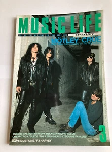 Music Life Magazine March 1994 Motley Crue Yngwie Malmsteen Suede Japanese - Picture 1 of 12