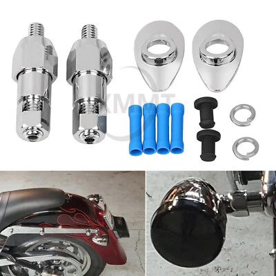Rear Turn Signal Relocation Mount Kit For Harley Fat Boy FLSTF Softail FLS FLSTN Foto 1 de 4