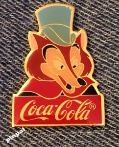 Spilla Disney~Honest John~fox~Pinocchio~15° anniversario~WDW~1986~Coca Cola~Coca Cola - Foto 1 di 2