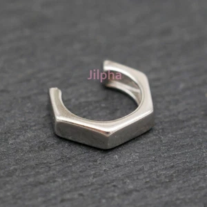 Biker Men Women Sterling Silver Simple Ear Cuff None Piercing Earring A4579 - Picture 1 of 5