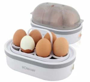 Bomann Egg Boiler EK6130 Boiled Egg Cooking Machine Maximum 6 Soft Medium Hard - Picture 1 of 4