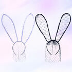  2 Pcs M Womens Hair Bands Lace Bunny Ear Headband White Ears