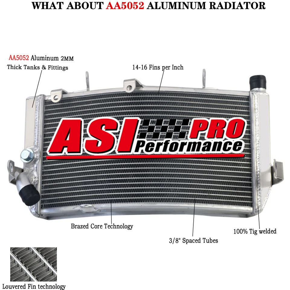 Replacement Aluminum Radiator FITS 1995-1998 1996 1997 Honda CBR600/CBR 600 F3 Foto 1 de 4