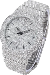 ICE STAR Men's Fully Iced Diamond Watch, 46mm Case - Picture 1 of 3