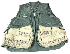 Vintage Columbia Vest Mens Medium Green Zip Up Shooting Hunting Outdoor - Picture 1 of 10