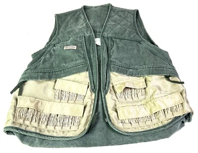 Vintage Columbia Vest Mens Medium Green Zip Up Shooting Hunting Outdoor - Image 1 of 4