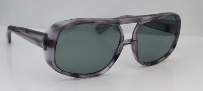 Gafas de sol vintage Sun Scene B282 gris ovaladas de gran tamaño piloto marcos Italia  Foto 1 de 4
