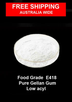 DÉLICES D'OZ 20 g Food Grade GELLAN GUM LOW ACYL - E418 + 20g trisodium citrate E331
