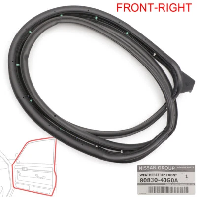 For Nissan NP300 D23 Pro-4X 2015 18 20 21 Front Rh Door Rubber Seal Weatherstrip - Imagem 1 de 4
