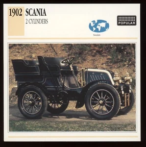 1902 Scania Carta auto d'epoca 2 cilindri - Foto 1 di 1