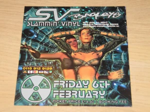 SLAMMIN' VINYL - BAGLEYS - 1990's - RAVE CLUB FLYER (SSQ)- - Imagen 1 de 2