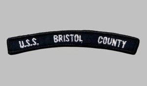 US Navy LST-1198 USS Bristol County Tank Landing Ship UIM Rocker Tab (01-03) - Picture 1 of 1