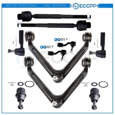 For 2007-2009 Chrysler Aspen 10Pcs Front Rear Sway Bars Control Arms Tie Rods - Image 1 of 4