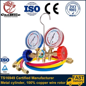 2500PSI Air Conditioning Manifold Gauges Set Tool HVAC Service Diagnostic A/C - Picture 1 of 13