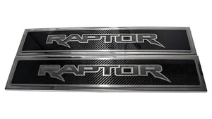 ACC Door Sill Overlays w/White LED Carbon Fiber Raptor fits 2017-20 F-150 Raptor - Picture 1 of 6