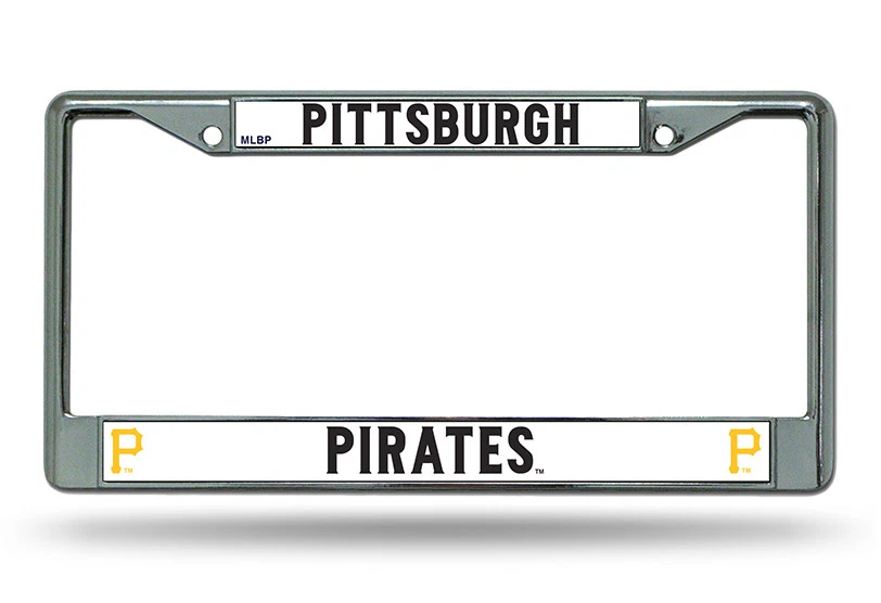 Pittsburgh Pirates Authentic Metal Chrome License Plate Frame Auto Truck Car  - Image 1 of 1