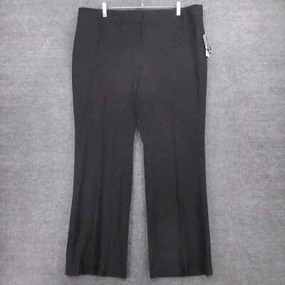 Pantalones de vestir Nine West para mujer 18 The Modern negro pierna acampanada tiro medio Foto 1 de 4