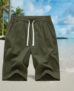 Pantalones cortos de senderismo AKuVoL para hombre talla 36 verde oliva - Imagen 1 de 2