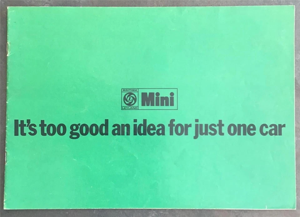 MINI Car Range Sales Brochure 1974 #3040  850 1000 Clubman ESTATE 1275GT - Image 1 of 4