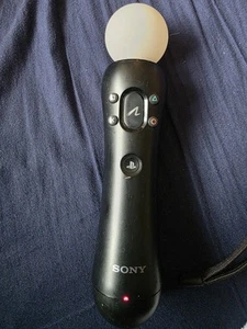 Sony PlayStation Move Motion Controller - Black CECH-ZCM1E Untested Recently - Picture 1 of 2