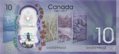 Canada / 150 Year Commemorative  $10  Ottawa , 2017  Uncirculated Banknotes IJ 3 - Image 1 of 2