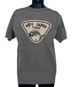 JD438 T-Shirt Lakeshirts (L) Grau Neu mit Etikett Key Largo Bonefish - Bild 1 von 2