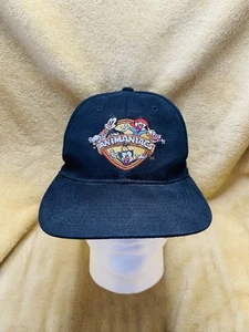 Gorra de colección Warner Bros 1998 Animaniacs bordada con cierre a presión todo negro - Imagen 1 de 10