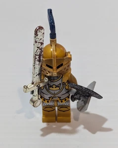 LEGO Castle 2009 Gold Knight Minifigure cas415 Crown Knight Minifig - Bild 1 von 4