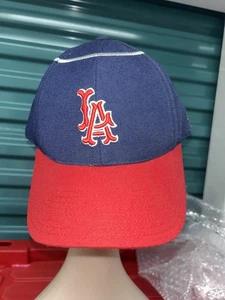 Vtg 1961 American Needle HALO Los Angeles Angels Hat 7 1/2 Fitted Cap Retro MLB - Picture 1 of 7