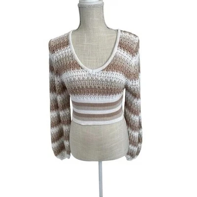 Женский свитер Willow & Wind укороченный бежевый размер маленький - Изображение 1 из 4