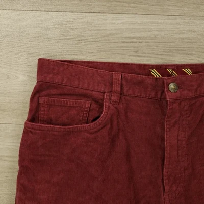 Pantalones de pana Brooks Brothers rojo polar para hombre 35X32 rojo cinco bolsillos frente plano Foto 1 de 4