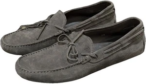 Tod’s Gommino Driving Loafers Moccasins Gray Suede Mens US 9.5 - Picture 1 of 8