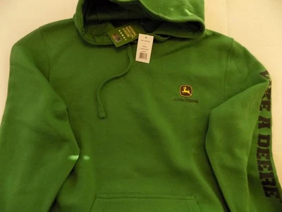 John Deere Hoodie Sweatshirt Large Cotton/Poly NOS w/ Tag - Image 1 of 4